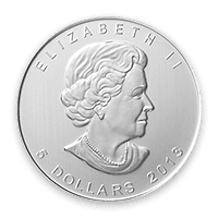 Back - 1 oz Silver Canadian Maple Leaf